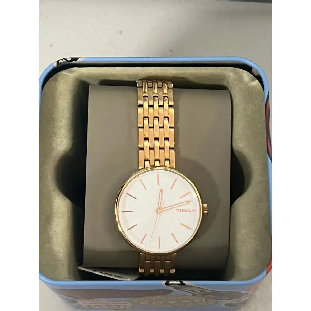 Fossil Hutton Rose Gold Ladies Watch BQ3463